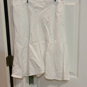 Banna Republic white linen skirt